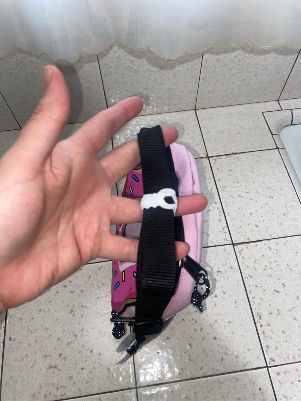NWT Eastpak x Simpsons pink donut crossbody - Picture 7 of 8